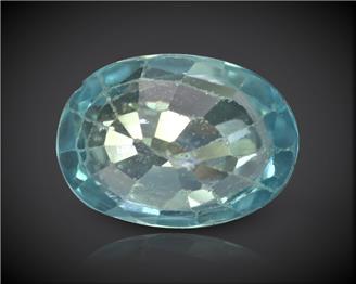 Blue Zircon Natural Certified 2.75 carats (DIN 90269 )